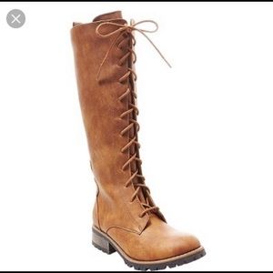 Brown Lace Up Boots